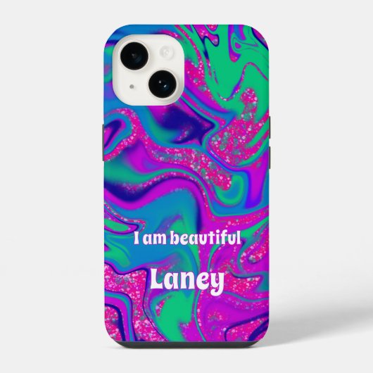 Personalisiertes Benutzerdefiniertes Cooles Groovy iPhone Hülle (Rückseite)
