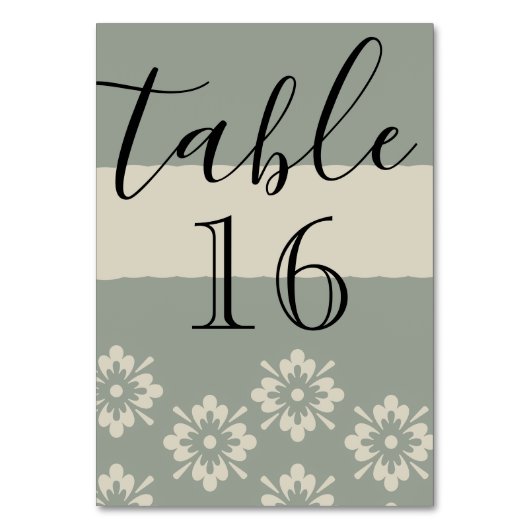 Personalisiertes benutzerdefiniertes eigenes elega tischnummer (Rückseite)