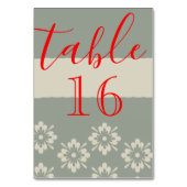 Personalisiertes benutzerdefiniertes eigenes elega tischnummer (Vorderseite)