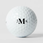 Personalisiertes benutzerdefiniertes Fettmonogramm Golfball (Vorderseite)