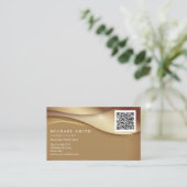 Personalisiertes benutzerdefiniertes Firmen-QR-Cod Visitenkarte (Stehend Vorderseite)