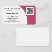 Personalisiertes benutzerdefiniertes Firmen-QR-Cod Visitenkarte (Vorne/Hinten)