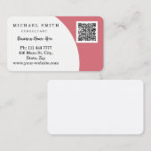 Personalisiertes benutzerdefiniertes Firmen-QR-Cod Visitenkarte (Vorne/Hinten)