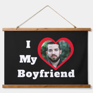 Personalisiertes benutzerdefiniertes Foto Bae I Li Wandteppich Mit Holzrahmen