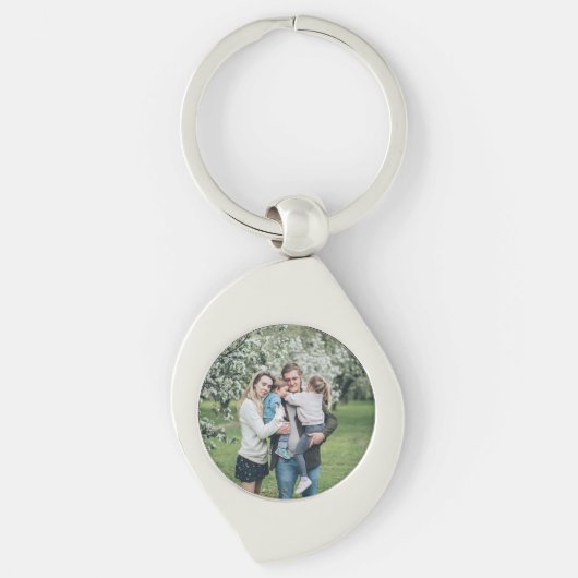 Personalisiertes benutzerdefiniertes Foto Bester V Schlüsselanhänger (Vorderseite)