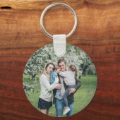 Personalisiertes benutzerdefiniertes Foto Bester V Schlüsselanhänger (Vorderseite)