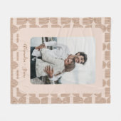 Personalisiertes benutzerdefiniertes Foto bewahren Fleecedecke (Vorderseite (Horizontal))