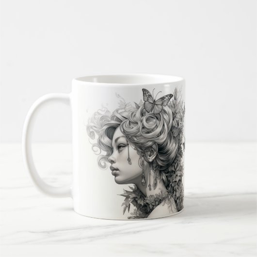 Personalisiertes benutzerdefiniertes Foto Eigenes Kaffeetasse (Links)