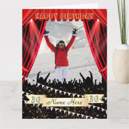 Personalisiertes benutzerdefiniertes Foto Geburtst Karte