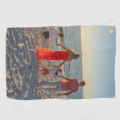 Personalisiertes benutzerdefiniertes Foto Golfhandtuch (Horizontal)