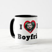 Personalisiertes benutzerdefiniertes Foto I Liebe Tasse (Vorderseite Links)