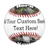 Personalisiertes benutzerdefiniertes Foto mit Voll Baseball (Vorderseite)