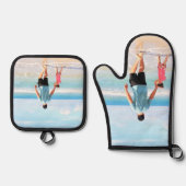 Personalisiertes, benutzerdefiniertes Foto Ofenhandschuh & Topflappen-Set (Vorderseite)