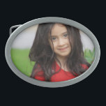 Personalisiertes benutzerdefiniertes Foto Ovale Gürtelschnalle<br><div class="desc">Personalisiertes Foto Gürtelschnalle</div>