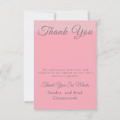 Personalisiertes benutzerdefiniertes Foto rot als Dankeskarte (Rückseite)