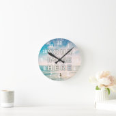 Personalisiertes benutzerdefiniertes Foto Runde Wanduhr (Zuhause)