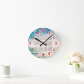 Personalisiertes benutzerdefiniertes Foto Runde Wanduhr (Zuhause)