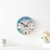 Personalisiertes benutzerdefiniertes Foto Runde Wanduhr (Zuhause)