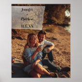 Personalisiertes benutzerdefiniertes Foto Rustikal Poster (Vorne)