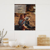 Personalisiertes benutzerdefiniertes Foto Rustikal Poster (Küche)