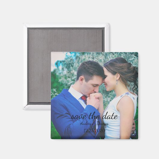 Personalisiertes benutzerdefiniertes Foto Save the Magnet (Vorderseite/Rückseite)