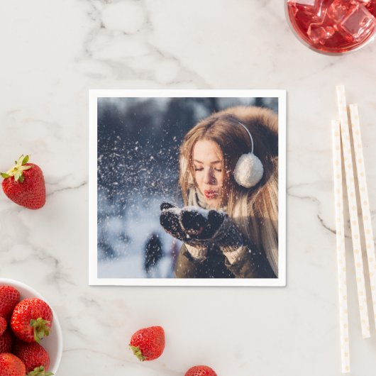 Personalisiertes benutzerdefiniertes Foto Serviette (Beispiel)