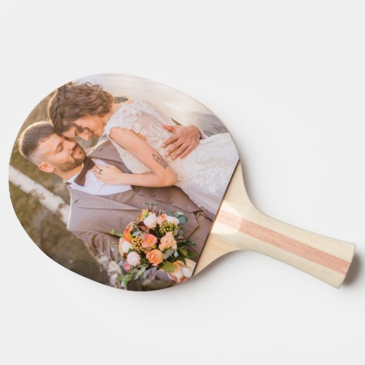 Personalisiertes benutzerdefiniertes Foto Tischtennis Schläger (Seitenansicht)