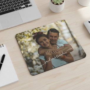 Personalisiertes benutzerdefiniertes Foto- und Nam Mousepad