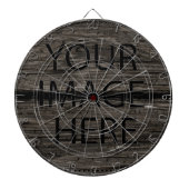 Personalisiertes benutzerdefiniertes Foto- und Tex Dartscheibe (vorne)