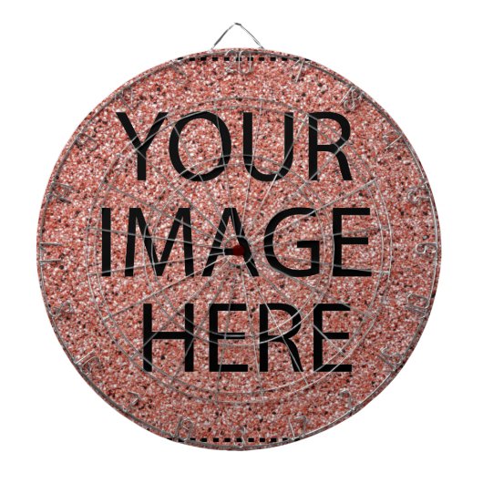 Personalisiertes benutzerdefiniertes Foto- und Tex Dartscheibe (vorne)