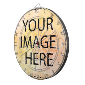 Personalisiertes benutzerdefiniertes Foto- und Tex Dartscheibe (Vorderseite rechts)