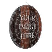 Personalisiertes benutzerdefiniertes Foto- und Tex Dartscheibe (Vorderseite Links)