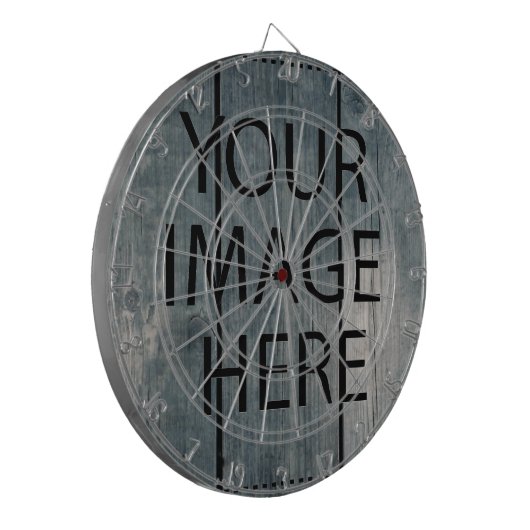 Personalisiertes benutzerdefiniertes Foto- und Tex Dartscheibe (Vorderseite Links)