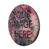 Personalisiertes benutzerdefiniertes Foto- und Tex Dartscheibe (Vorderseite rechts)