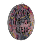 Personalisiertes benutzerdefiniertes Foto- und Tex Dartscheibe (Vorderseite Links)