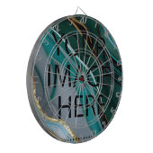 Personalisiertes benutzerdefiniertes Foto- und Tex Dartscheibe (Vorderseite Links)