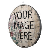 Personalisiertes benutzerdefiniertes Foto- und Tex Dartscheibe (Vorderseite rechts)