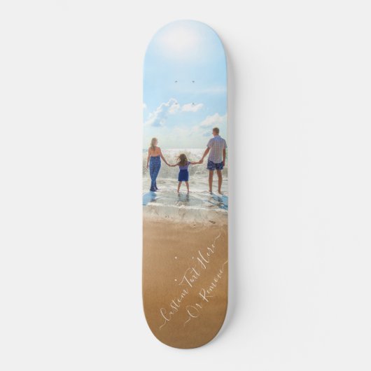 Personalisiertes benutzerdefiniertes Foto- und Tex Skateboard (Vorderseite)