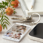 Personalisiertes benutzerdefiniertes Foto und Texf Schlüsselanhänger (Vorderseite rechts)