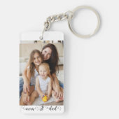 Personalisiertes benutzerdefiniertes Foto und Texf Schlüsselanhänger (Rückseite)