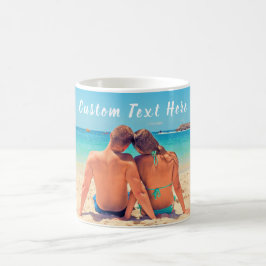 Personalisiertes benutzerdefiniertes Foto und Text Kaffeetasse