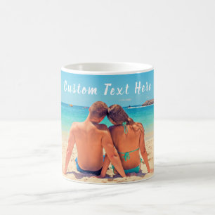 Personalisiertes benutzerdefiniertes Foto und Text Kaffeetasse