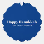 Personalisiertes benutzerdefiniertes Foto und Text Ornament Karte (Vorderseite)