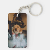 Personalisiertes benutzerdefiniertes Foto und Text Schlüsselanhänger (Rückseite)