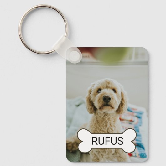 Personalisiertes benutzerdefiniertes Foto und Text Schlüsselanhänger (Vorderseite)