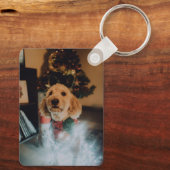 Personalisiertes benutzerdefiniertes Foto und Text Schlüsselanhänger (Rückseite)