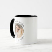 Personalisiertes benutzerdefiniertes Foto und Text Tasse (Vorderseite Links)