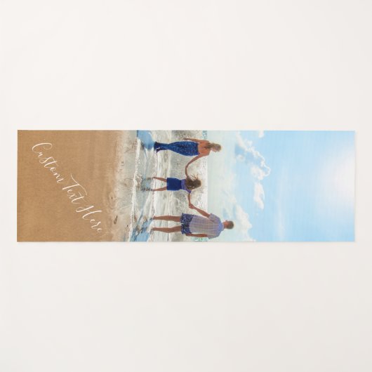 Personalisiertes benutzerdefiniertes Foto und Text Yogamatte (Vorderseite (Horizontal))