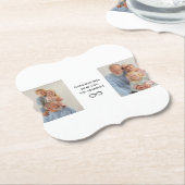 Personalisiertes benutzerdefiniertes Foto und Unte Untersetzer (angewinkelt)