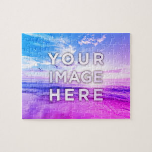 Personalisiertes benutzerdefiniertes Foto Vaporwav Puzzle